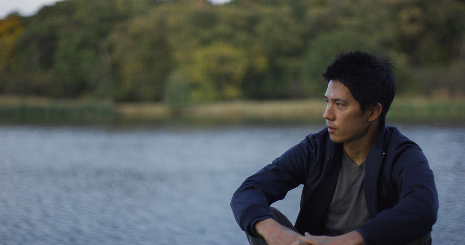 Dr. Chung by the lake